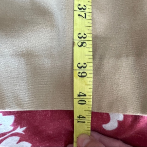 Vintage Tan Wool Shirt Dress with Orange Red Collar, Trim, Belted - Picture 7 of 16